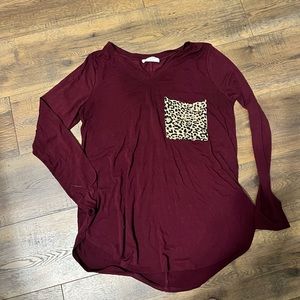 Comfy burgundy shirt